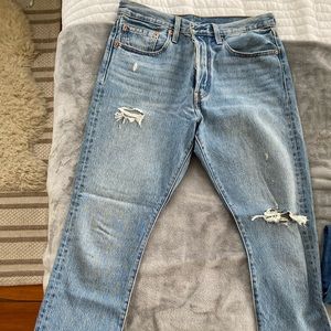 Levi’s light blue 501 Skinny jeans